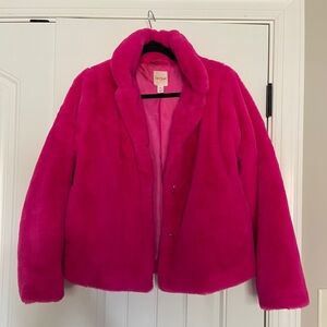 Hot Pink Faux Fur Jacket Cat & Jack